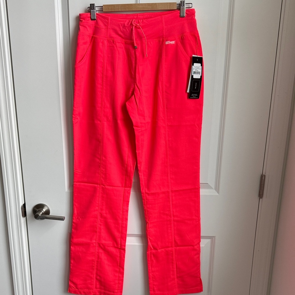Grey's Anatomy Neon Pink Straight Leg Pants